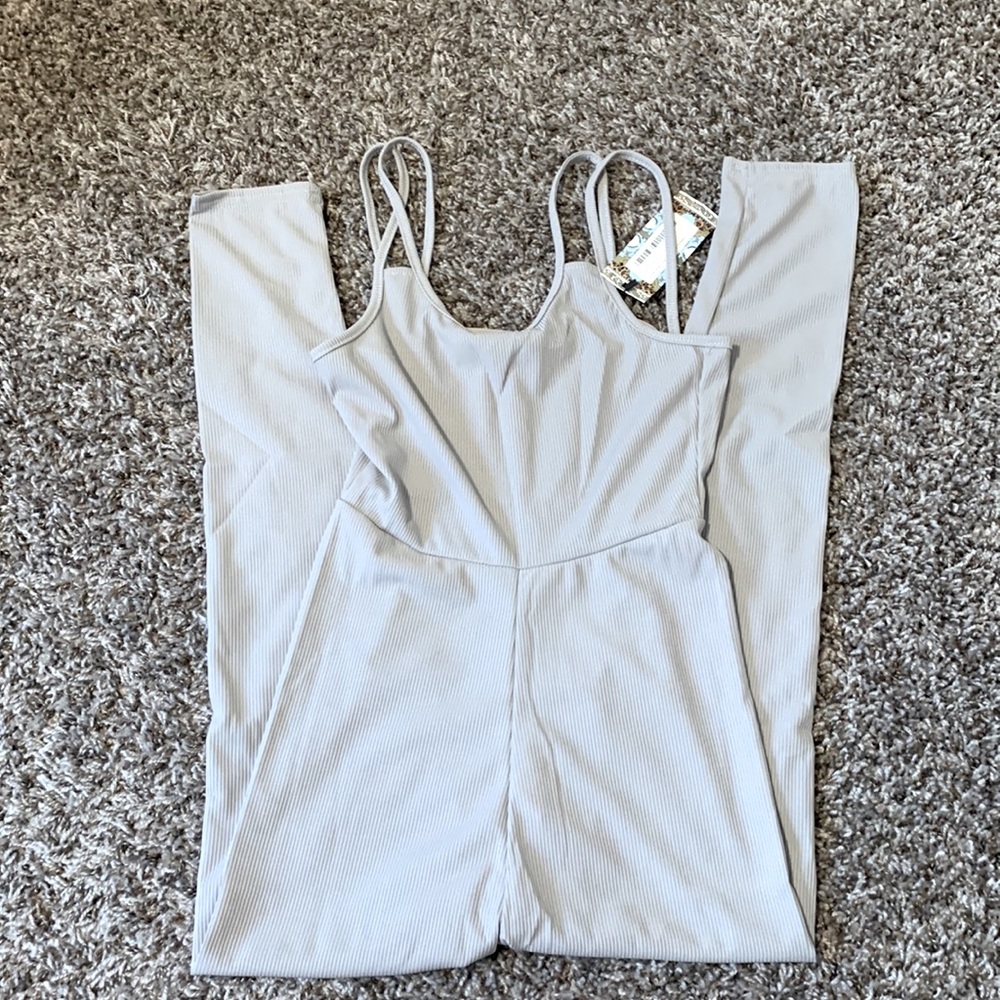 Grey Unitard Jumpsuit